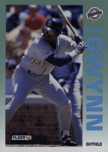 1992 Fleer #605 Tony Gwynn Baseball Card