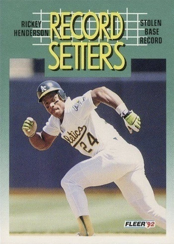 1992 Fleer #681 Rickey Henderson Baseball Card