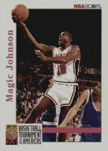 1992 NBA Hoops #340 Magic Johnson Basketball Card