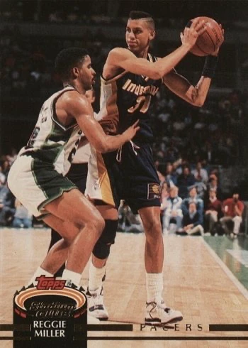 1992 Topps Stadium Club #357 Reggie Miller Basketball Card