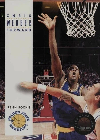 1993 SkyBox Premium #227 Chris Webber Rookie Card