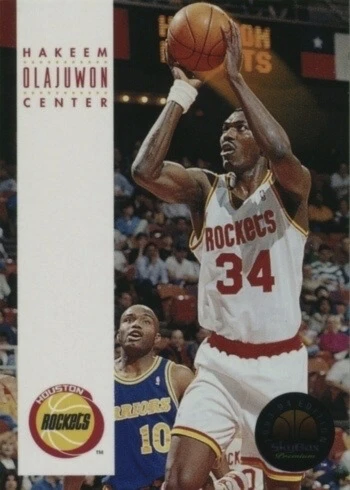 1993 SkyBox Premium #81 Hakeem Olajuwon Basketball Card
