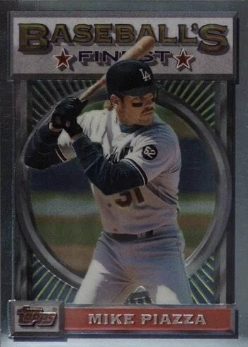 1993 Topps Finest #199 Mike Piazza Baseball Card
