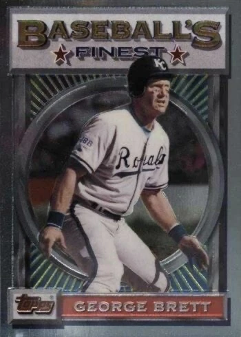 1993 Topps Finest #63 George Brett Baseball Card