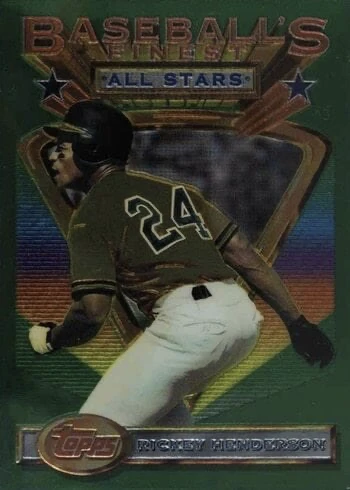1993 Topps Finest #86 Rickey Henderson Baseball Card