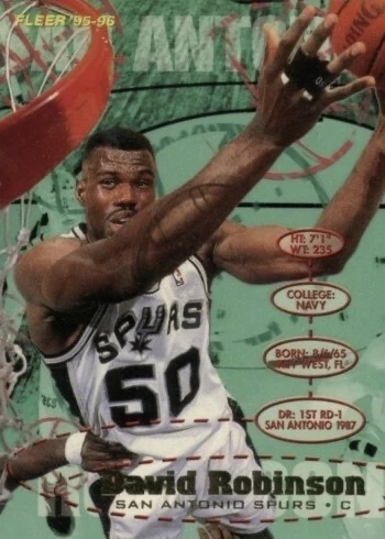 1995 Fleer #173 David Robinson Basketball Card