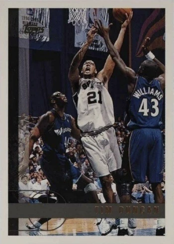1997 Topps #115 Tim Duncan Rookie Card