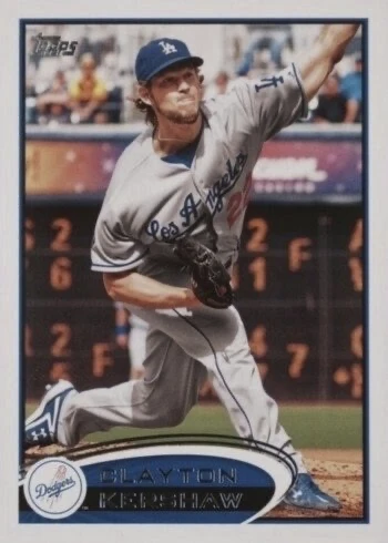2012 Topps #600 Clayton Kershaw Baseball Card
