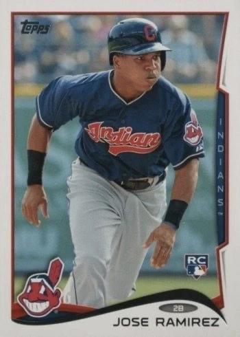 2014 Topps #424 Jose Ramirez Rookie Card