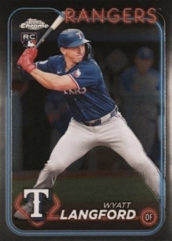 2024 Topps Chrome Update #USC35 Wyatt Langford Rookie Card