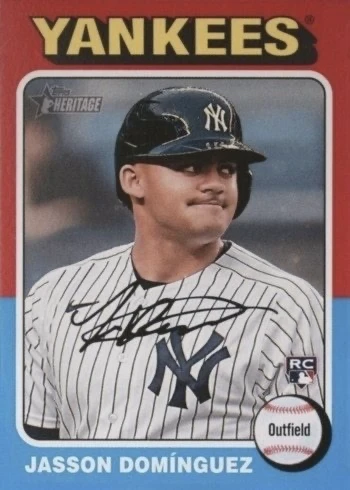 2024 Topps Heritage #399 Jasson Dominguez Rookie Card