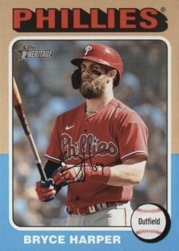 2024 Topps Heritage #405 Bryce Harper Baseball Card