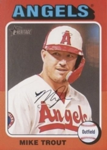 2024 Topps Heritage #52 Mike Trout Baseball Card