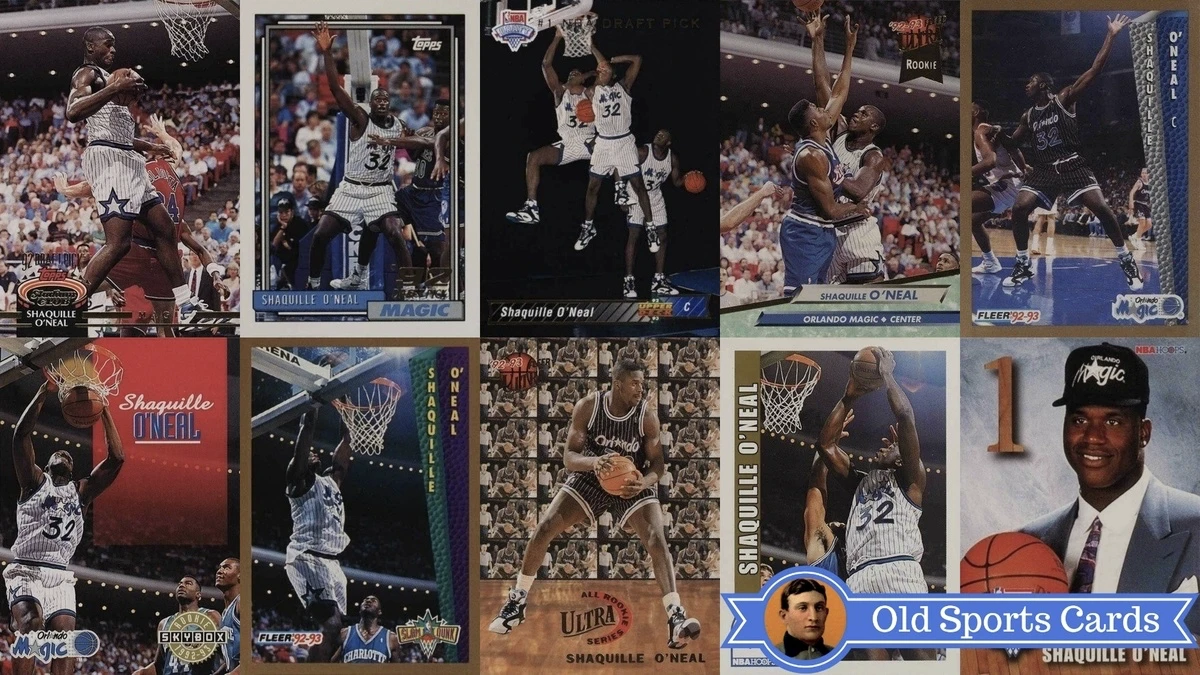A Collage of Shaq Rookie Cards