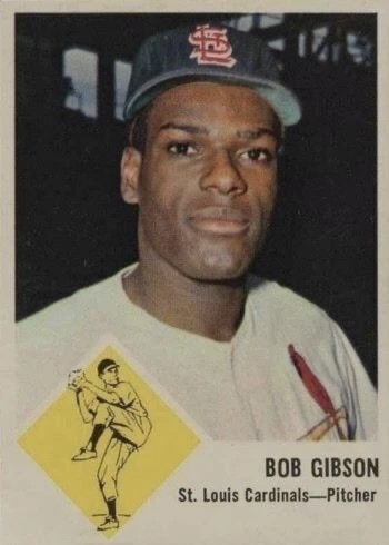 1963 Fleer #61 Bob Gibson Baseball Card