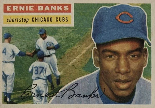 1956 Topps #15 Ernie Banks Baseball Card