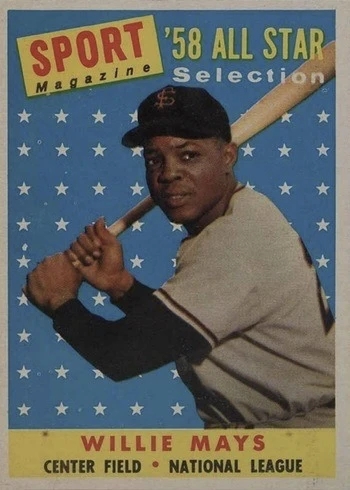 1958 Topps #486 Willie Mays Baseball Card