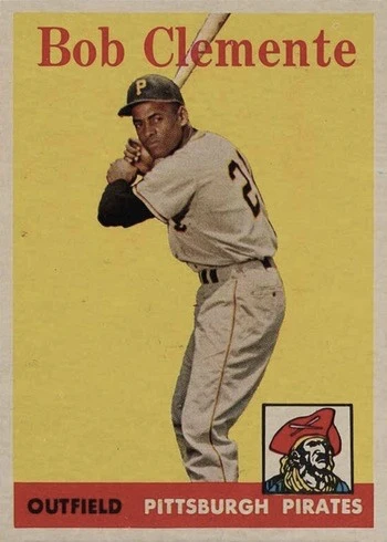1958 Topps #52 Roberto Clemente Baseball Card