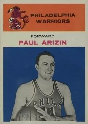1961 Fleer #2 Paul Arizin Basketball Card