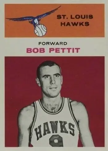 1961 Fleer #34 Bob Pettit Basketball Card