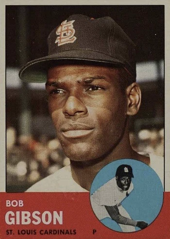 1963 Topps #415 Bob Gibson Baseball Card
