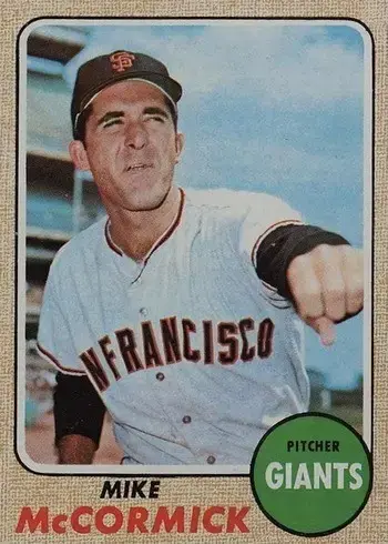 1968 Topps #400 Mike McCormick Baseball Card