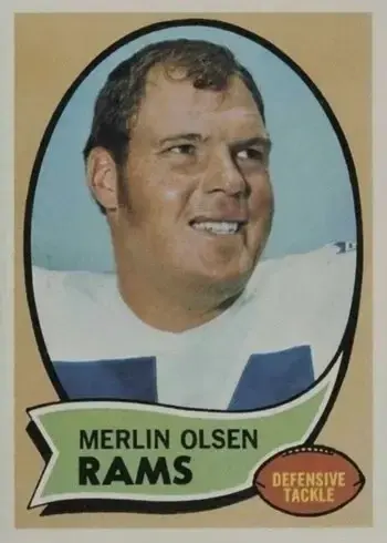 1970 Topps #237 Merlin Olsen Football Card