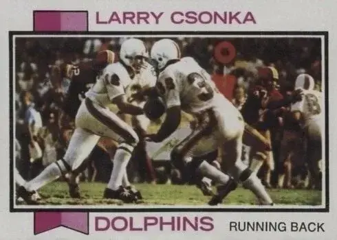 1973 Topps #100 Larry Csonka Football Card
