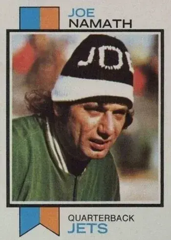 1973 Topps #400 Joe Namath Football Card