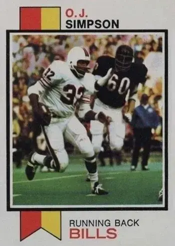 1973 Topps #500 O.J. Simpson Football Card