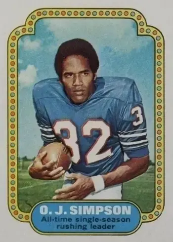 1974 Topps #1 O.J. Simpson Football Card