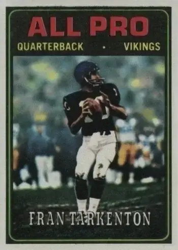 1974 Topps #129 Fran Tarkenton Football Card
