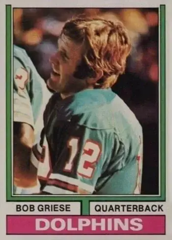1974 Topps #200 Bob Griese Football Card