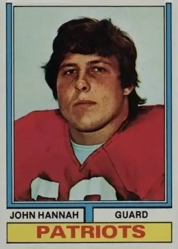 1974 Topps #383 John Hannah Rookie Card