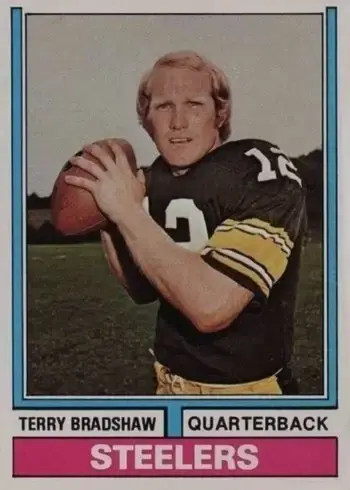 1974 Topps #470 Terry Bradshaw Football Card