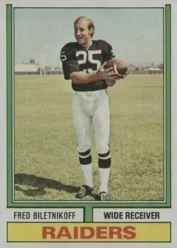 1974 Topps #490 Fred Biletnikoff Football Card