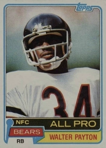 1981 Topps #400 Walter Payton Football Card