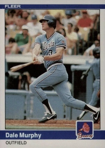 1984 Fleer #186 Dale Murphy Baseball Card