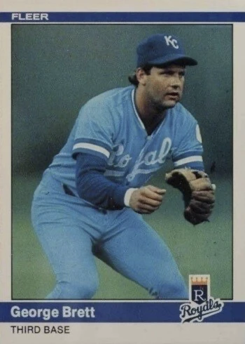 1984 Fleer #344 George Brett Baseball Card