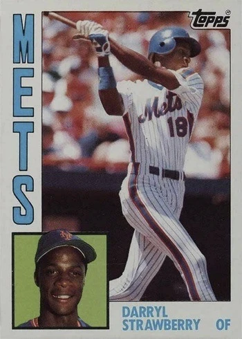 1984 Topps #182 Darryl Strawberry Rookie Card