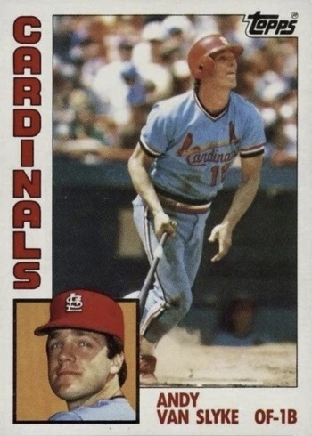 1984 Topps #206 Andy Van Slyke Rookie Card
