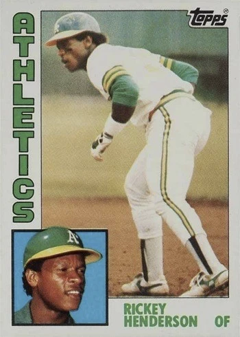 1984 Topps #230 Rickey Henderson Baseball Card
