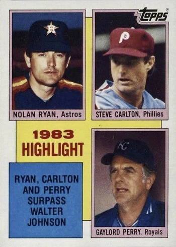 1984 Topps #4 Nolan Ryan