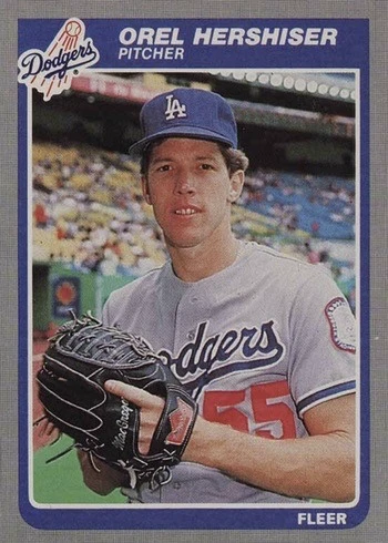 1985 Fleer #371 Orel Hershiser Rookie Card