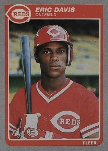 1985 Fleer #533 Eric Davis Rookie Card