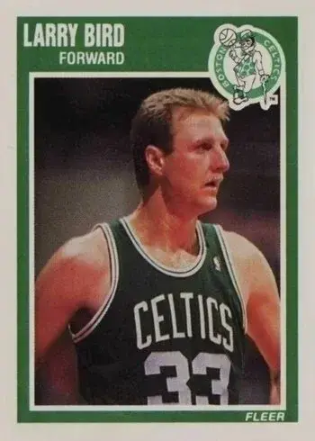1989 Fleer #8 Larry Bird Basketball Card