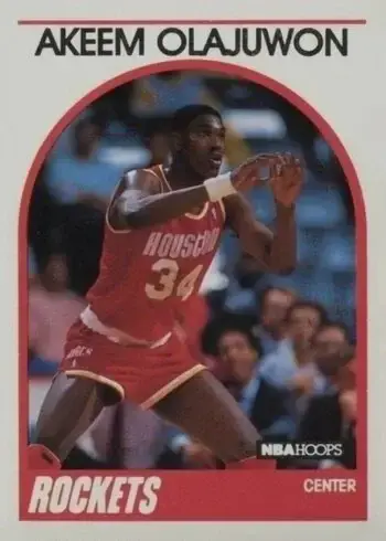 1989 NBA Hoops #180 Hakeem Olajuwon Basketball Card