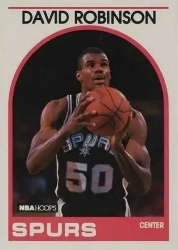 1989 NBA Hoops #310 David Robinson Basketball Card