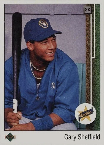 1989 Upper Deck #13 Gary Sheffield SS Upside Down Error Rookie Card