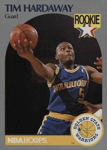 1990 Hoops #113 Tim Hardaway Rookie Card